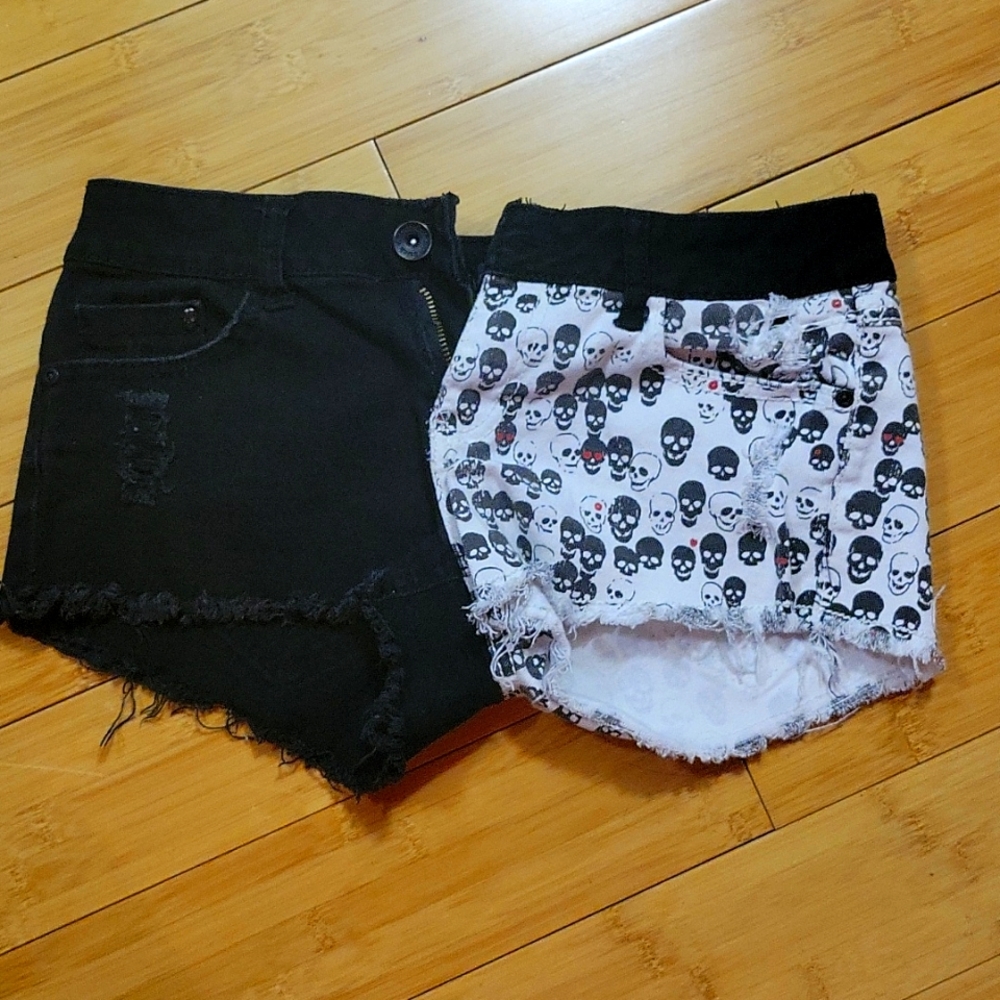 Lovesick distressed denim shorts